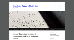 Desktop Screenshot of fundacao-sain.org.pt