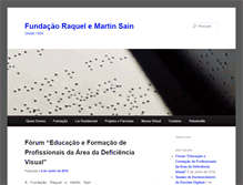 Tablet Screenshot of fundacao-sain.org.pt
